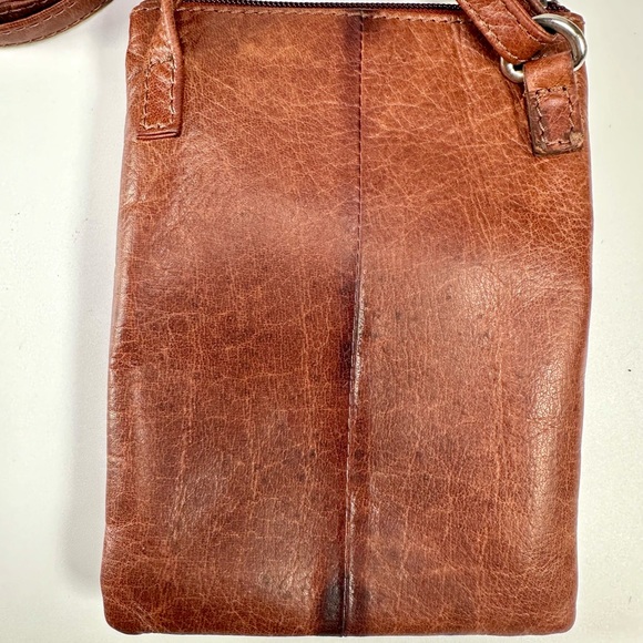 The Monte Genuine Brown Leather Crossbody Bag - Picture 4 of 9